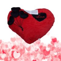Подаръчна плюшена музикална възглавничка Сърце - Love, 33см, снимка 3 - Романтични подаръци - 45777739