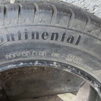 зимни гуми комплект continental 2 броя 195/65/r15 , снимка 4 - Гуми и джанти - 45593394