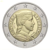 Латвия 2014 - Евро сет + 1 Santims Латвия  , 9 монети, снимка 4 - Нумизматика и бонистика - 45511432