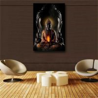 Картина за декорация на стена с изображение на Буда, 60х90 см, снимка 1 - Картини - 45533931