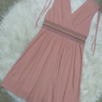 КРАСИВА спортно-елегантна розова рокля с регулираща се ширина на раменете, снимка 1 - Рокли - 45216858