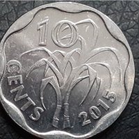 10 цента Свазиленд 2015, снимка 2 - Нумизматика и бонистика - 30232803