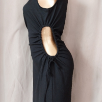 XL / XXL Черна миди  рокля , снимка 7 - Рокли - 45068683