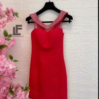 дамски официална червена рокля , снимка 1 - Рокли - 45619210