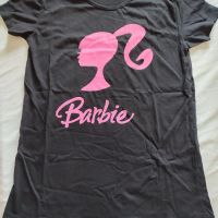 Черна дамска тениска Барби Barbie, снимка 2 - Тениски - 45431941