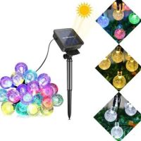 Соларен гирлянд от 30 лампи със сменящи се цветове и 6 светлинни режима, снимка 3 - Други - 45216483