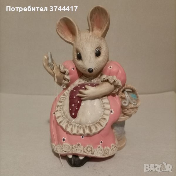 Рядка Находка Очарователна винтаж старинна фигура на Заек изработка от Shawnee Pottery , снимка 1