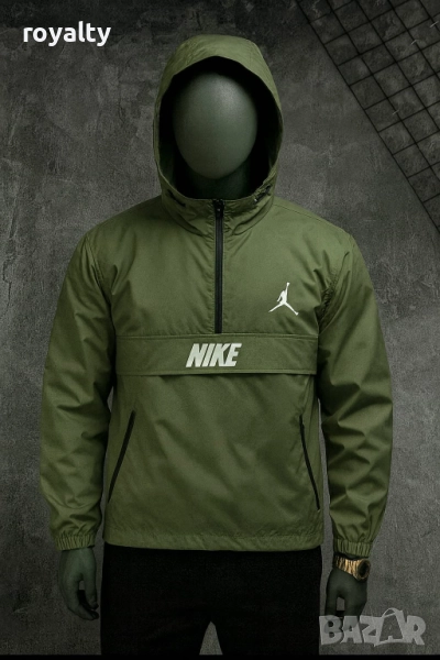 Nike зелена мъжка ветровка , снимка 1