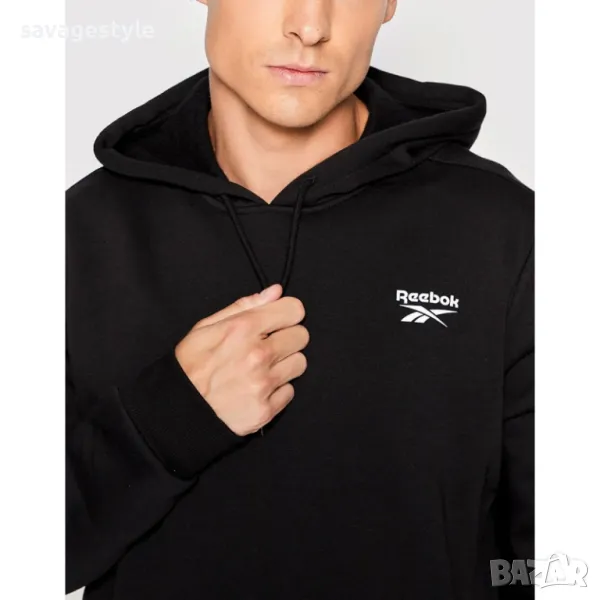 Мъжко спортно горнище REEBOK Identity Hoodie Black, снимка 1