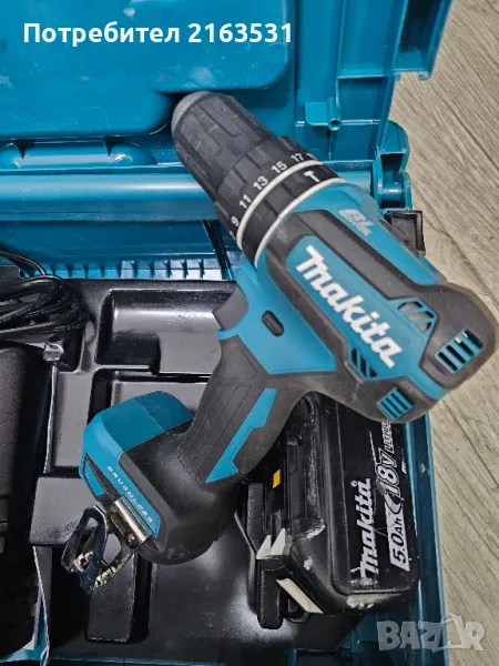 Макита винтоверт DHP485 с 5ач. Makita, снимка 1