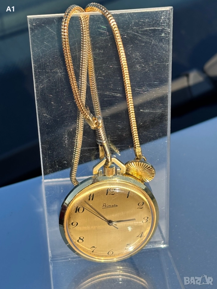 Джобен механичен часовник Primato , снимка 1
