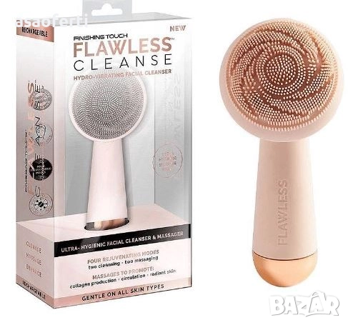 💆‍♀️ Flawless Cleanse – Силиконова Четка за Лице с Вибрационен Масаж (Дълбоко Почистване 2в1), снимка 1
