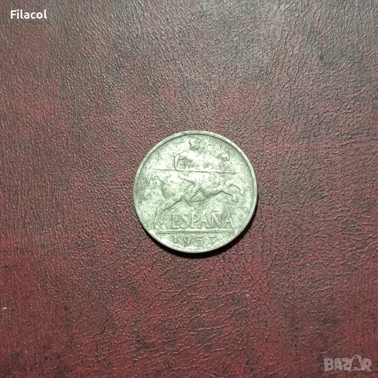 Испания 10 сентимос 1953 година, снимка 1