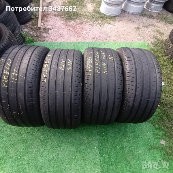 275 35 19 PIRELLI P 7 4броя летни дот 2018г , снимка 1