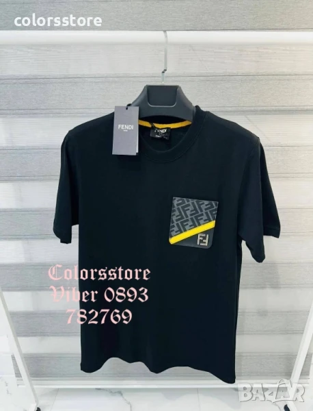 Мъжка Черна тениска Fendi/IM103x, снимка 1