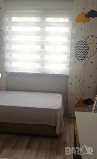 Щори ECD  Ролетни, Текстилни, Двойни, Без пробиване, Включен монтажен материал, Бял,Сив ,Бежов, снимка 1