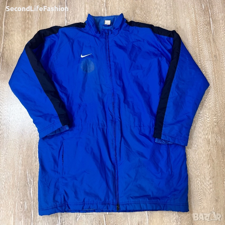 Винтидж яке Nike от 90-те години с голямо лого синьо зимно размер XXL., снимка 1