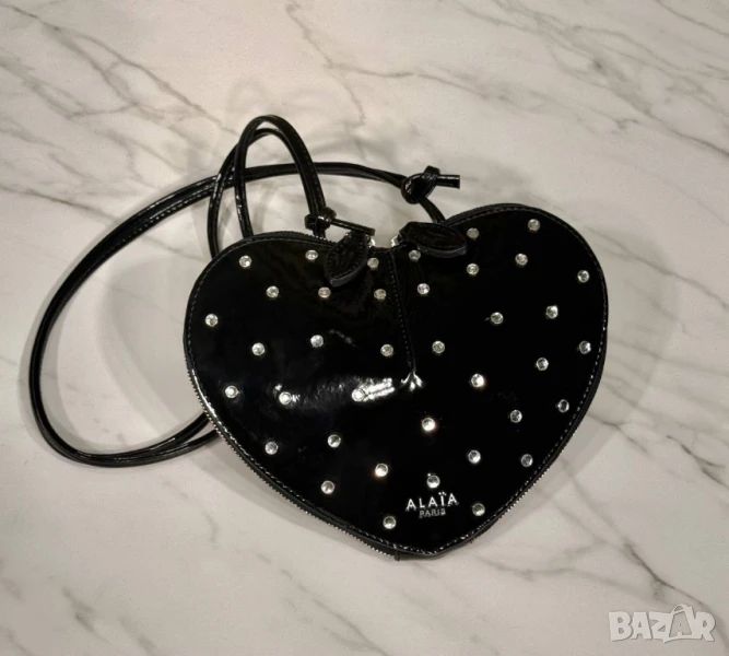 чанти със сърце и камъни aliaia ↔️ 17.5 cm 
↕️ 22.5 cm 
, снимка 1