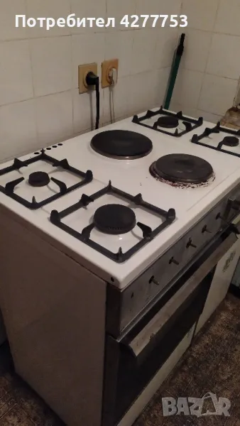 Стар модел комбинирана печка "Индезит", снимка 1