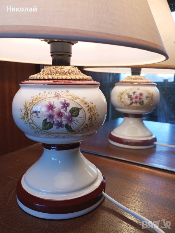 Порцеланова нощна лампа , снимка 1