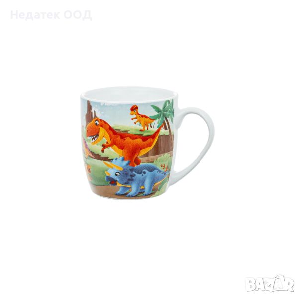 Чаша, Динозаври, оранжева, 340мл, снимка 1