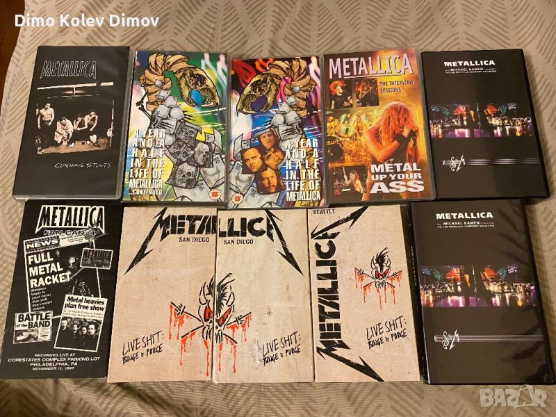 Metallica VHS HiFi колекция. 100% Видео Касети Оригинали., снимка 1