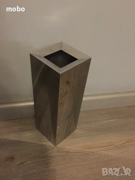 Ваза, марка PHILIPPI, от  огледално полирана неръждаема стомана, производител: PHILIPPI / Германия, снимка 1