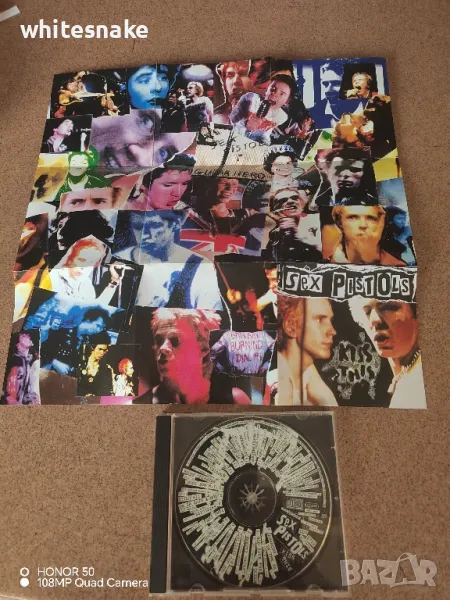 Sex Pistols,"Kiss This" '92 + poster,Virgin Records , снимка 1