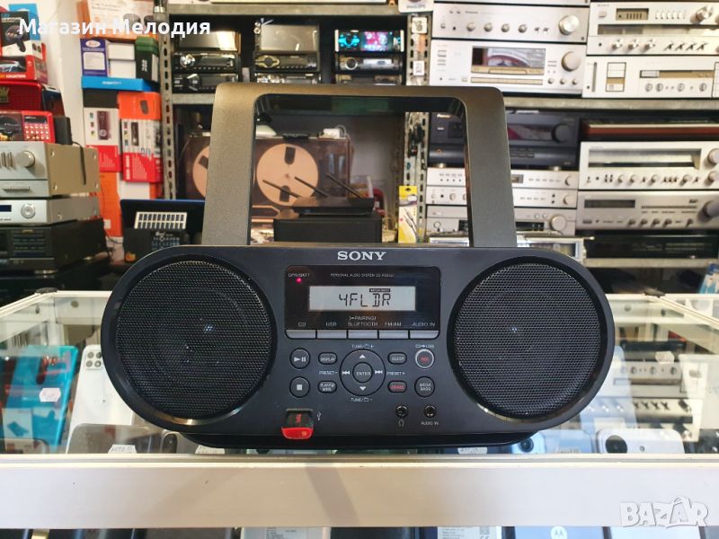 Радио SONY ZS-RS60BT Има диск, радио, usb, aux и Bluetooth. Прави записи от диск на флашка.  В отлич, снимка 1