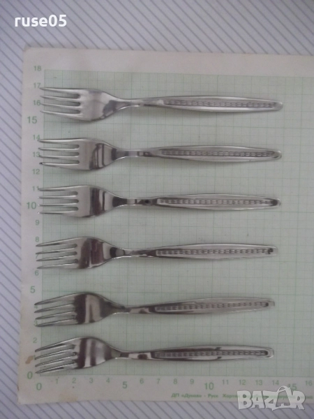 Лот от 6 бр. вилици от "☭ В. Търново" от соца, снимка 1