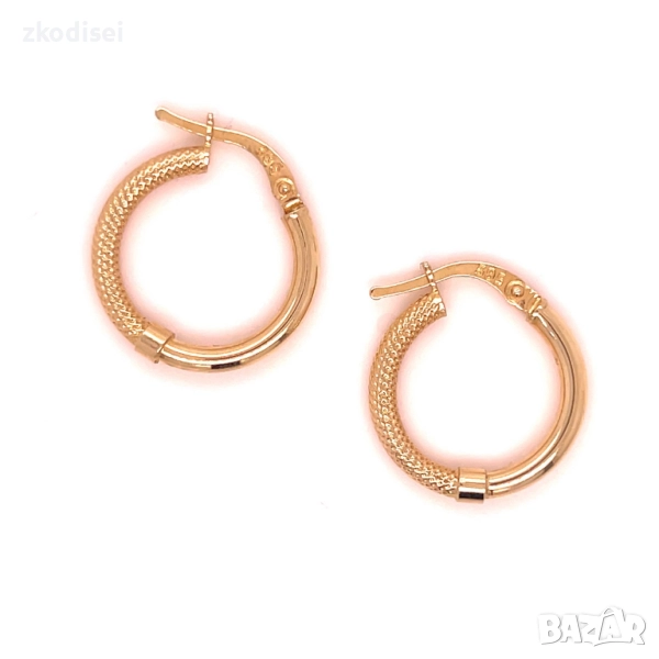 Златни обеци 1,64гр. 14кр. проба:585 модел:34511-5, снимка 1