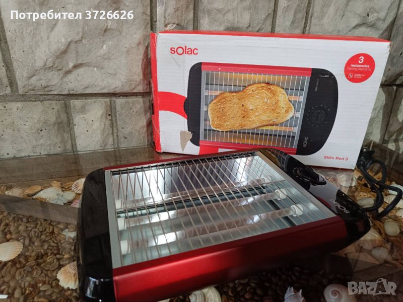 Тостер Solac TC5303 Stillo Red 600W, снимка 1