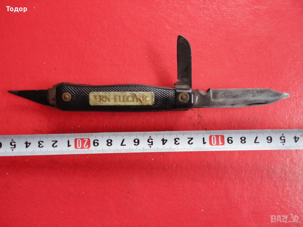 Старинен нож ERN Solingen корона и меч, снимка 1