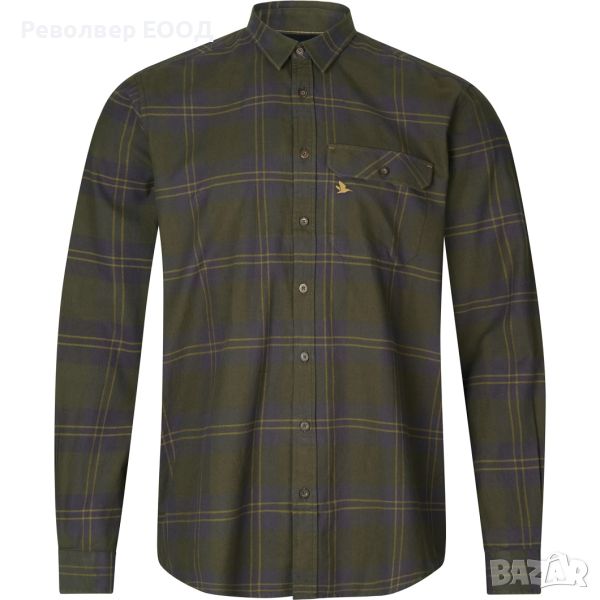 Мъжка риза Seeland - Highseat, в цвят Dark olive, снимка 1