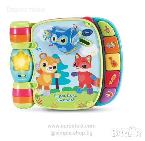 Детска интерактивна книга vTech baby Super Livre Enchante, снимка 1