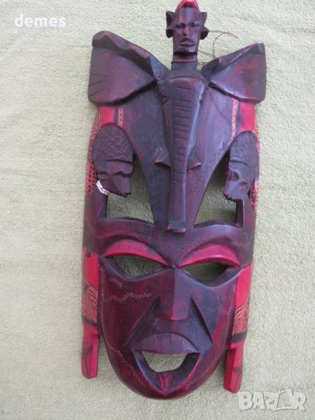 Голяма африканска маска на масай, Кения, снимка 1