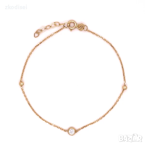 Златна дамска гривна 0,94гр. 18,5см. 14кр. проба:585 модел:33280-1, снимка 1