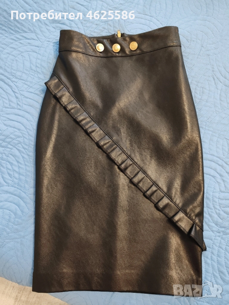 кожена пола xxs, снимка 1