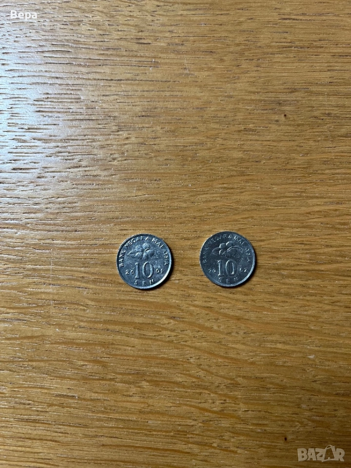 Монети Малайзия - 10 сен - 2 бр, снимка 1