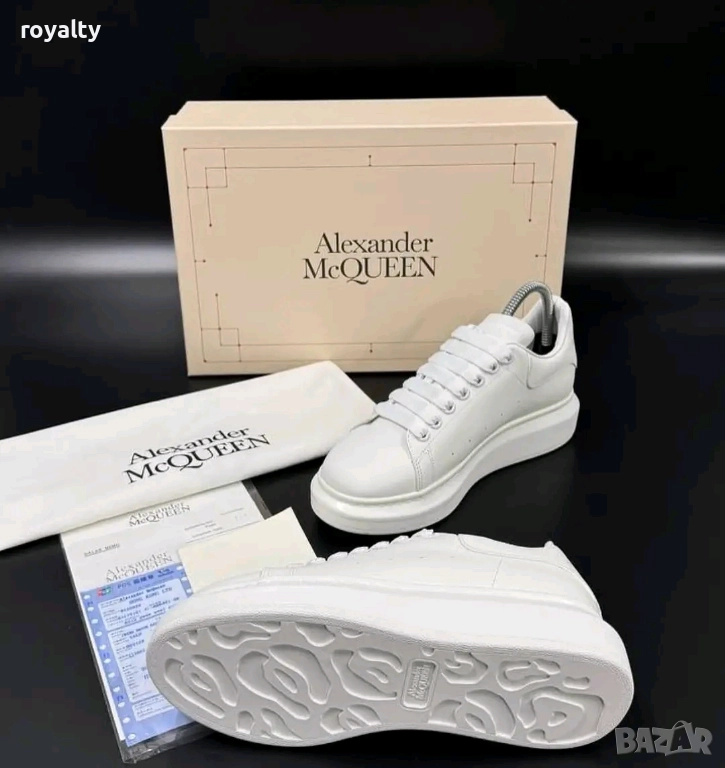 Alexander McQueen Бели Маратонки 36-44 Номер , снимка 1