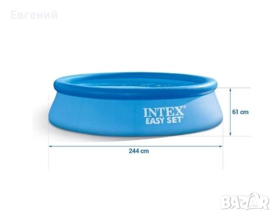 Надуваем басейн интекс Intex Easy Set Нов запечатан , снимка 9 - Басейни и аксесоари - 46427223