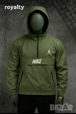Nike зелена мъжка ветровка 