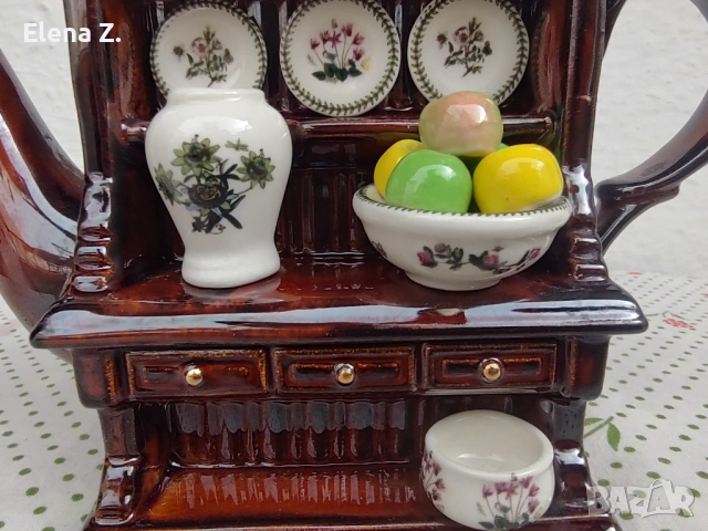 Разкошен малък чайник на Cardew и Portmeirion - шкаф за чинии, снимка 5 - Декорация за дома - 54003308