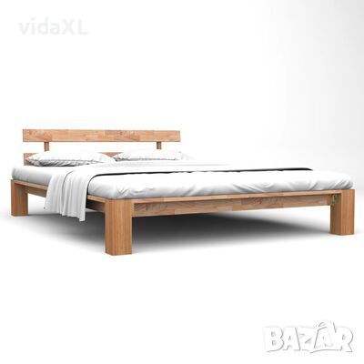 vidaXL Рамка за легло, дъбов масив, 160x200 cм（SKU:247268