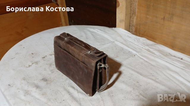 кожена чанта с зарядно., снимка 1 - Чанти - 46717419