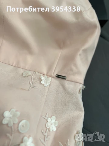 Рокля Алеса в розов цвят с цветенца , снимка 3 - Рокли - 51205637