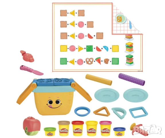 Play Doh - Комплект чанта за пикник, снимка 3 - Игри и пъзели - 44977550