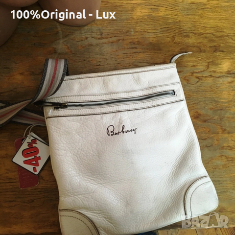 BURBERRY-Оргинал-100%.ЕСт.кожа!, снимка 3 - Чанти - 52867543