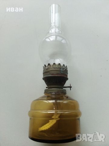 Стара газена лампа, комплект със стъклото., снимка 2 - Антикварни и старинни предмети - 45885787