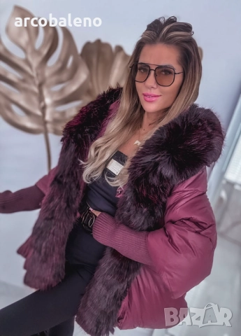 Дамско зимно яке MILLA PREMIUM с козина, снимка 2 - Якета - 52085141